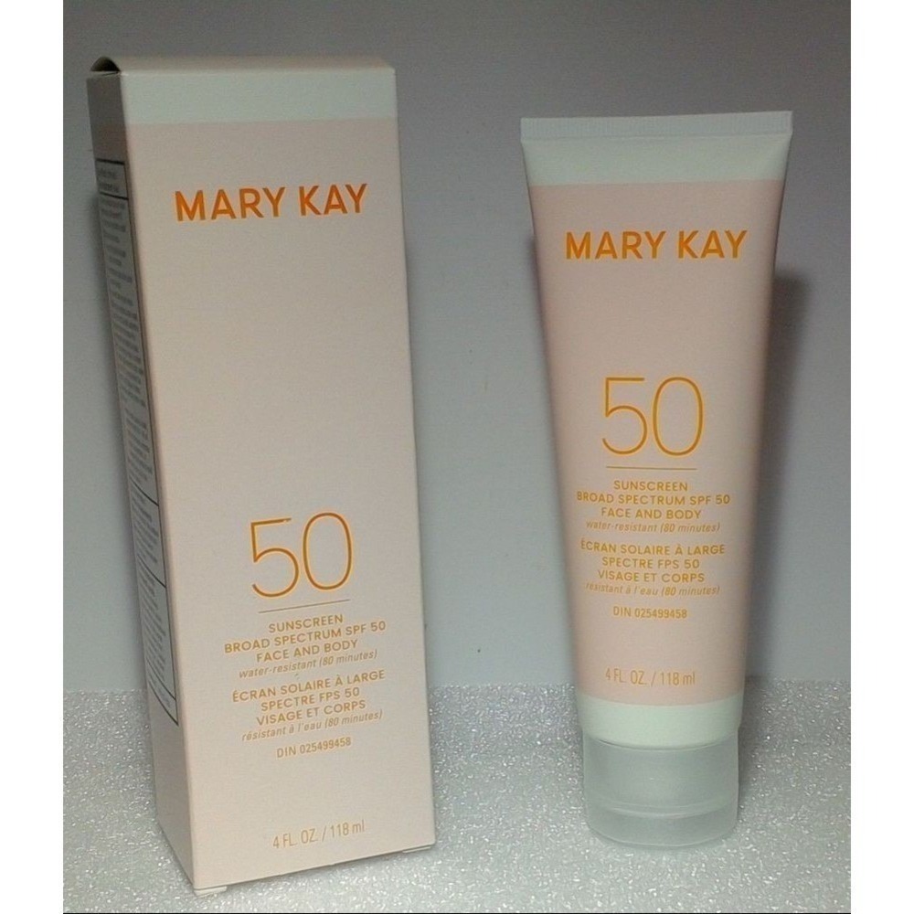 Mary Kay Sunscreen SPF 50 Face Body 4oz Broad Spectrum Water Resistant 80min - Picture 2 of 3